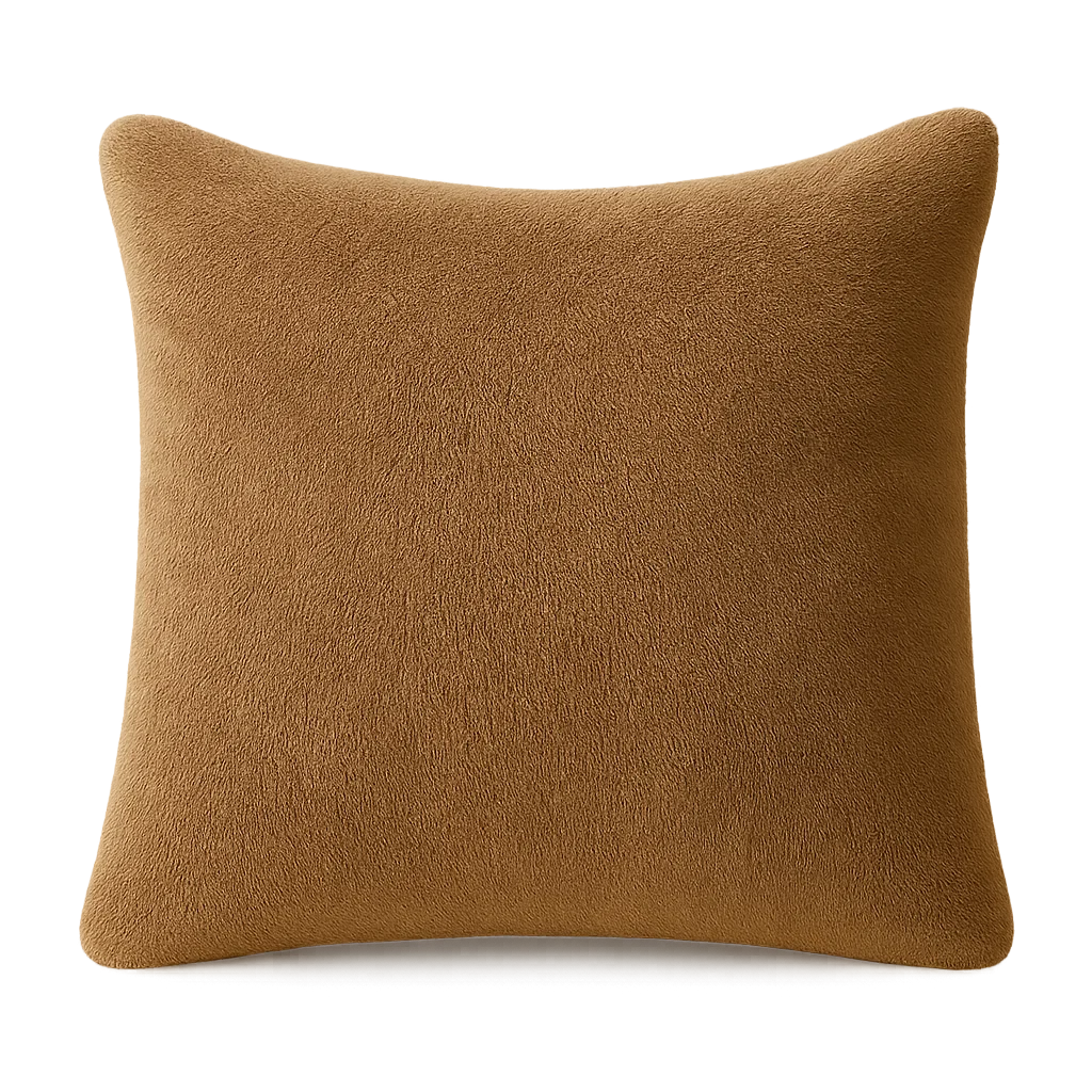 Teddy fleece kussensloop 60x70 cm - Taupe - Per stuk