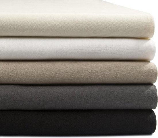 Topper hoeslaken - jersey - 90x220 cm - creme