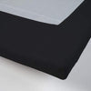 Topper hoeslaken - katoen - 160x200 cm - zwart