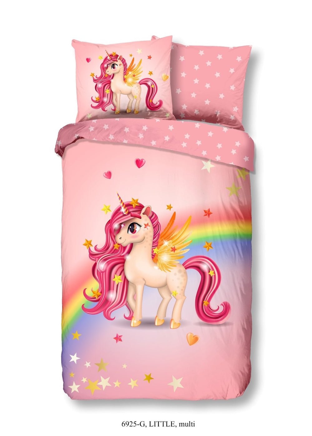 Good Morning kinderdekbedovertrek Unicorn rainbow - katoen