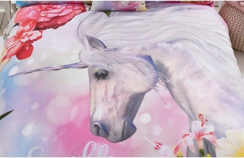 Dekbedovertrek Sparkle & Shine Unicorn - polykatoen - 2-persoons