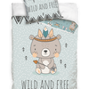 Kinderdekbedovertrek wild and free - katoen - 1-persoons