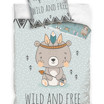 Kinderdekbedovertrek wild and free - katoen - 1-persoons