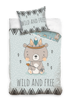 Kinderdekbedovertrek wild and free - katoen - 1-persoons