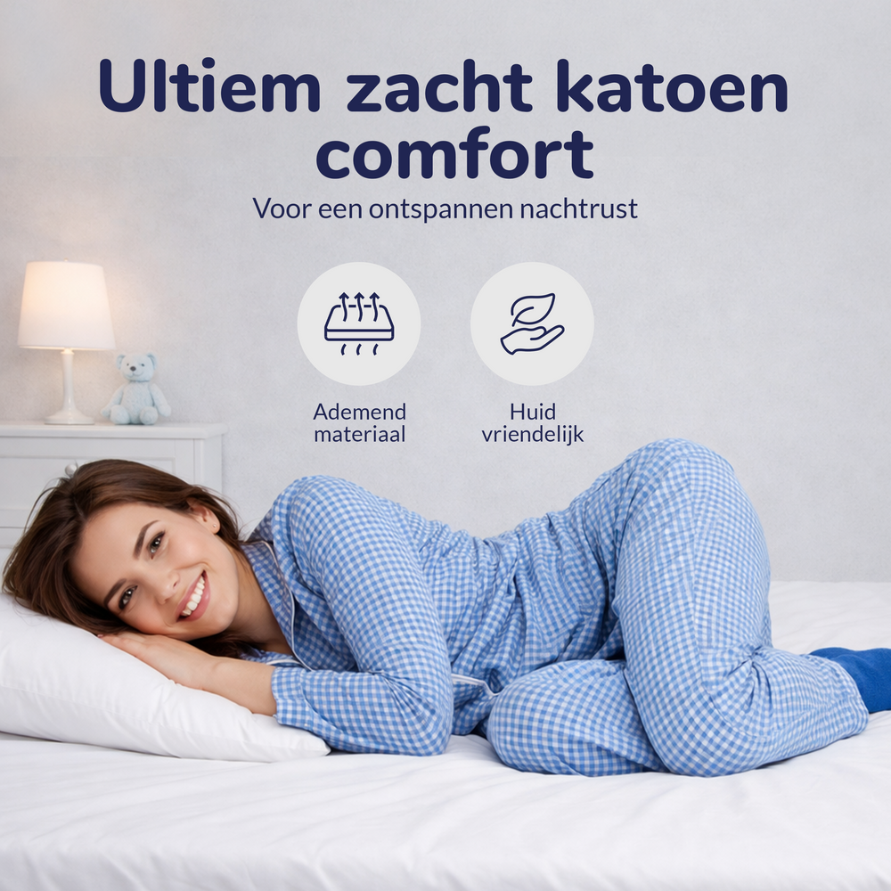 Hoeslaken - Katoen - Wit