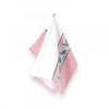 Theedoek Kippen roze